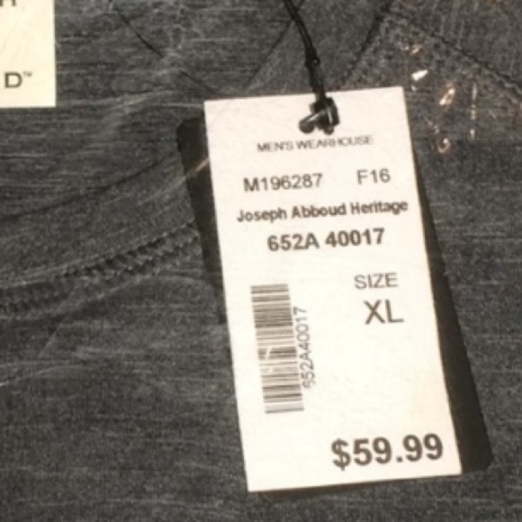 NWT Joseph Abboud Sport Gray Long Sleeve Activewear Shirt - Picture 3 of 3